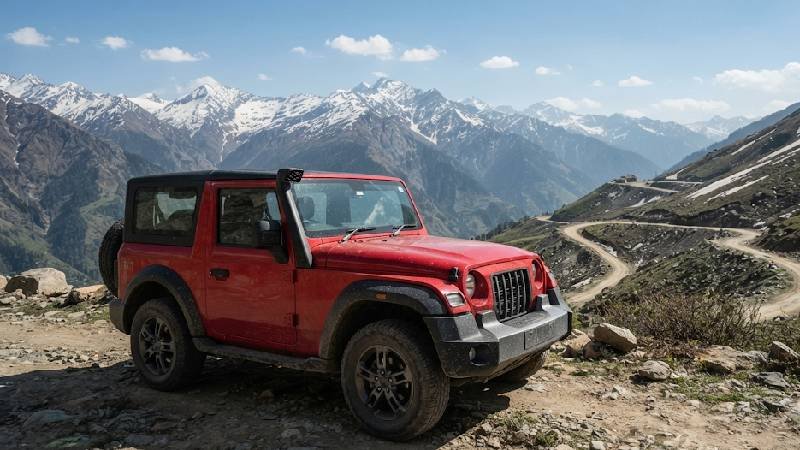Mahindra Thar Self Drive Car Rental for Mountain Trips